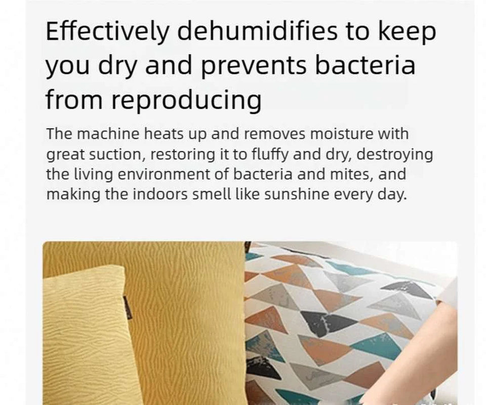 Puseky 20000Pa Bed Vacuum Cleaner, Powerful Mattress Vacuum Cleaner for Mattress, Bed, Cloth Sofas, Pillows, Carpets, Handheld Cordless Vacuum Cleaner, Wireless Mite Remover Cleaning Machine