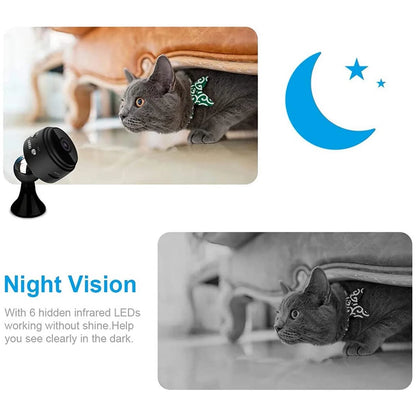 SZDUDU 1080P HD Wifi Mini Security Camera, Small Home Security Camera for Indoor Outdoor
