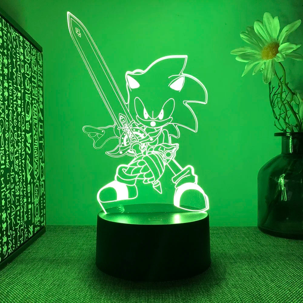 Sonic LED Lamp - Speelse Verlichting Voor Gamers