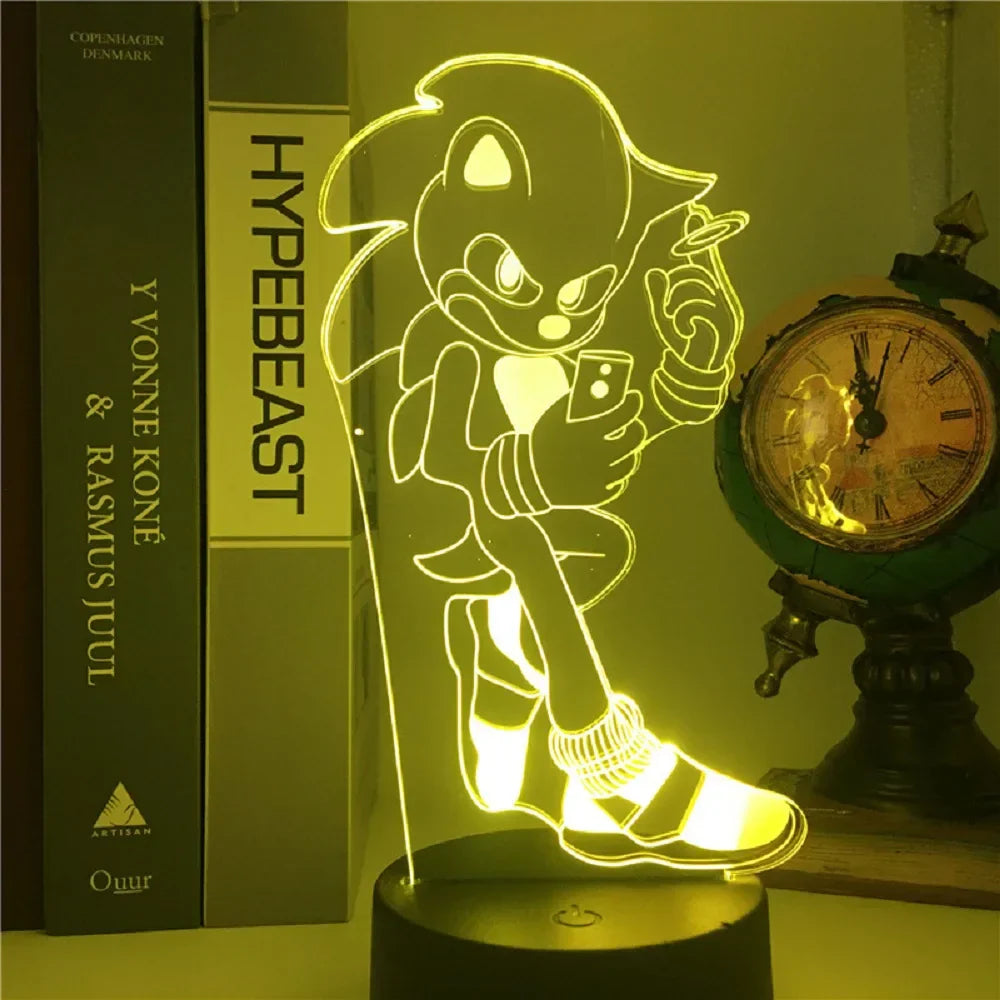 Sonic LED Lamp - Speelse Verlichting Voor Gamers