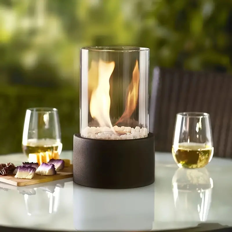 Luna Stijlvolle Bio-Ethanol Tafelkachel - Warmte En Sfeer