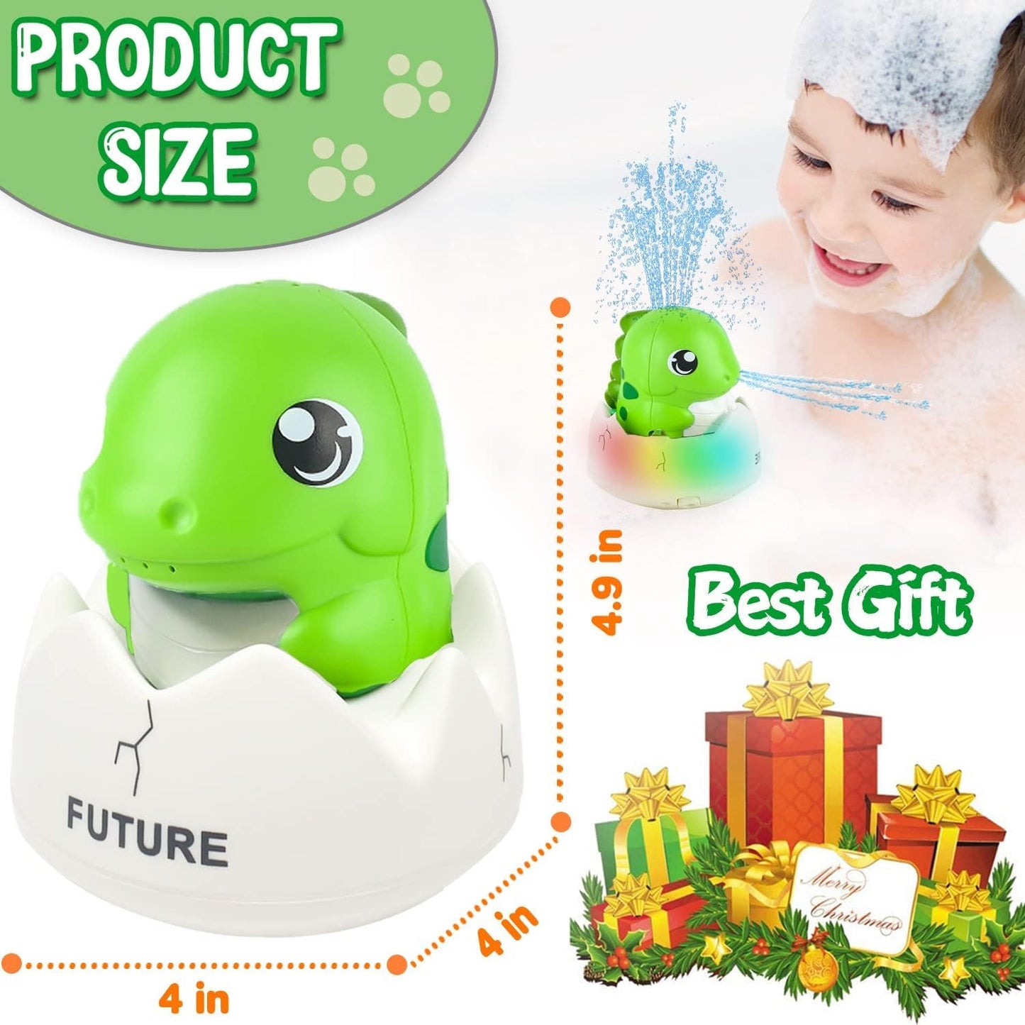Baby Bath Toys, Rechargeable Bath Toys, Whale Spray Water Bath Toy, Sprinkler Bathtub Shower Toys for Toddlers Kids Boys Girls, Pool Toy for Baby