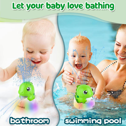 Baby Bath Toys, Rechargeable Bath Toys, Whale Spray Water Bath Toy, Sprinkler Bathtub Shower Toys for Toddlers Kids Boys Girls, Pool Toy for Baby
