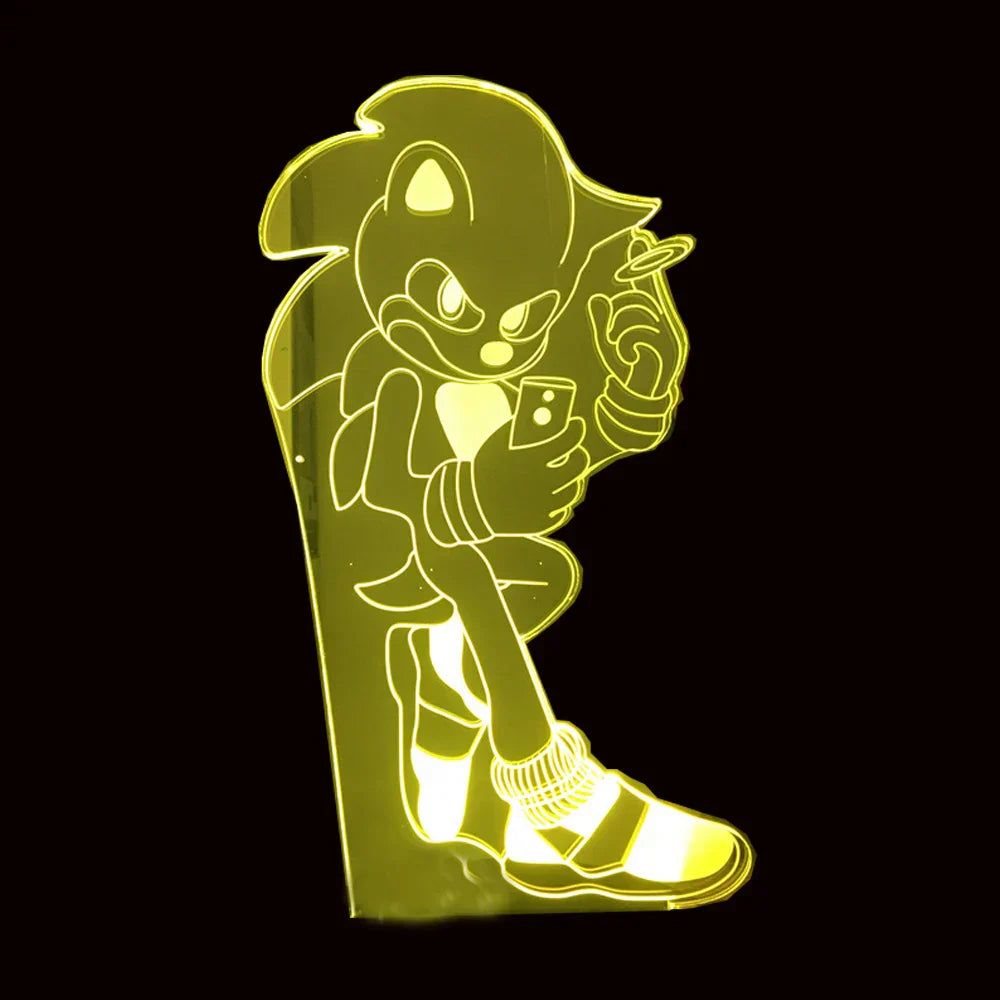 Sonic LED Lamp - Speelse Verlichting Voor Gamers