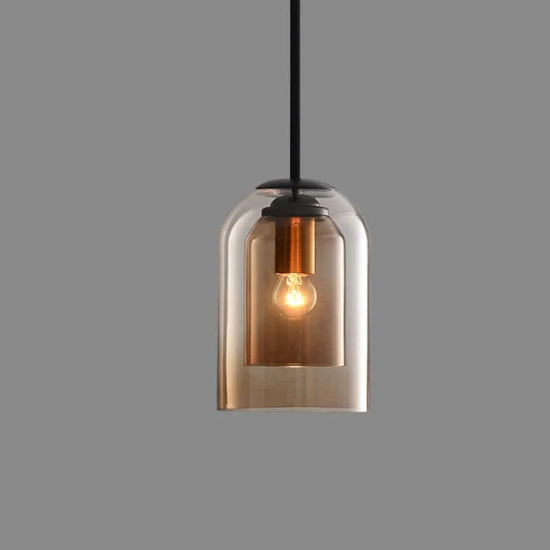 Stylish Double Glass Pendant Light - Auraglass
