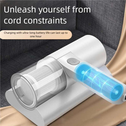 Puseky 20000Pa Bed Vacuum Cleaner, Powerful Mattress Vacuum Cleaner for Mattress, Bed, Cloth Sofas, Pillows, Carpets, Handheld Cordless Vacuum Cleaner, Wireless Mite Remover Cleaning Machine