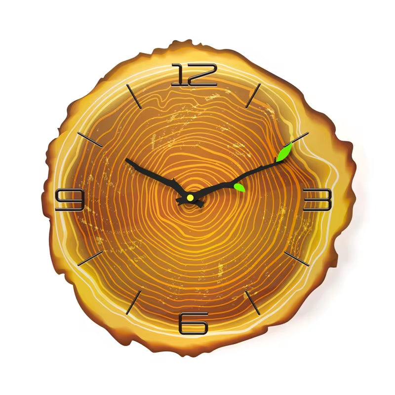 Vintage Wooden Wall Clock Modern Design Vintage Rustic Retro Clock Home Office Cafe Decoration Art Large Wall Watch