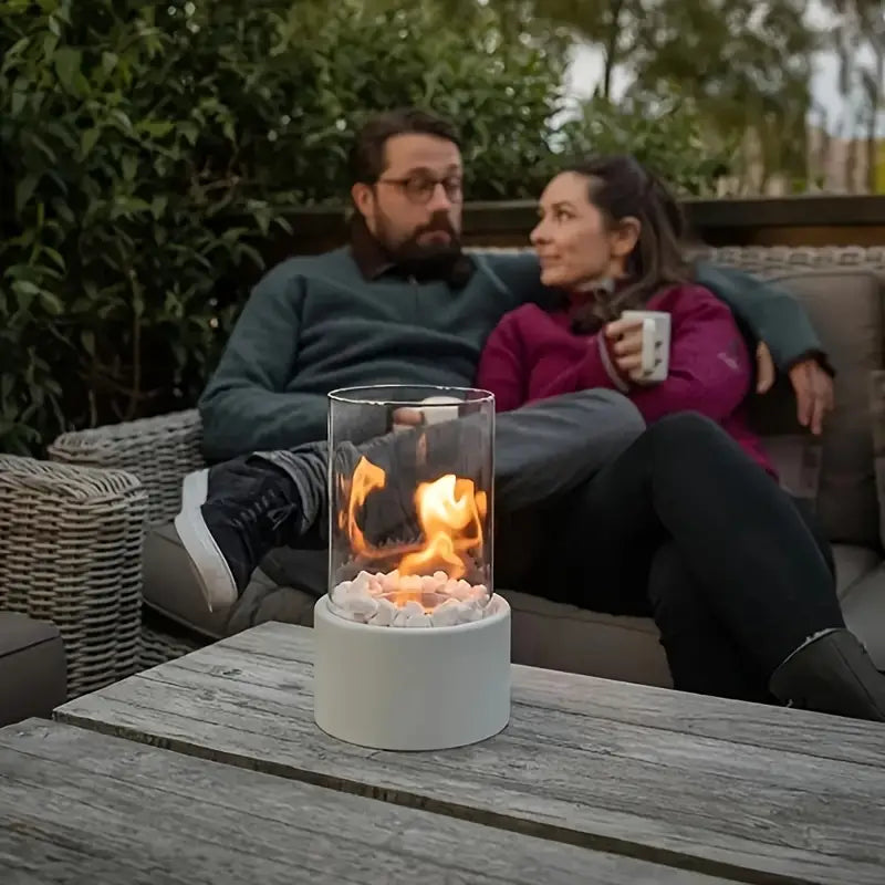 Luna Stijlvolle Bio-Ethanol Tafelkachel - Warmte En Sfeer